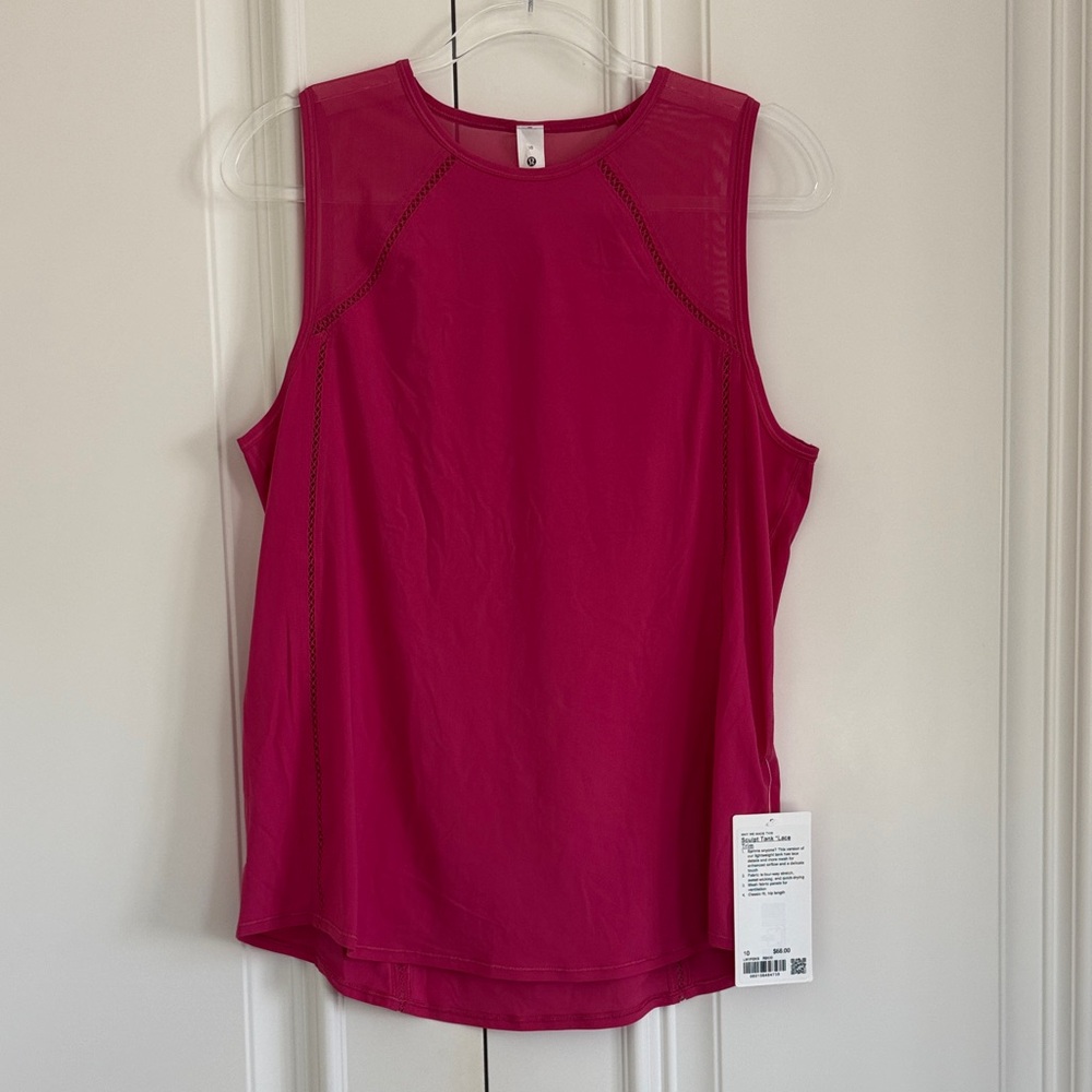 Lululemon Sculpt Tank with lace trim